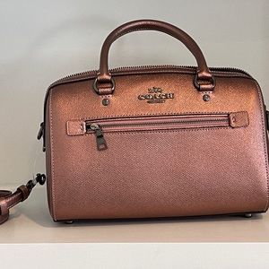 Dark Blush Coach Rowan Satchel